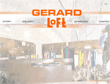 Tablet Screenshot of gerardloft.com